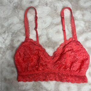 Aerie Coral Lace Bralette